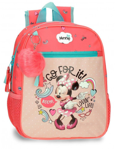 MOCHILA ADAP.28CM.MINNIE LOVIN LIFE